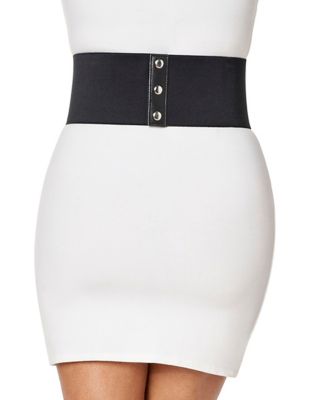 Black Rhinestone Waist Cincher