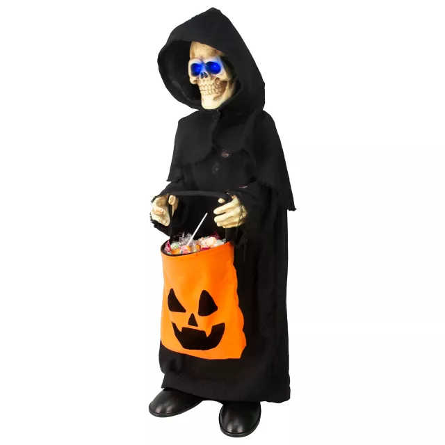 3 Ft Animated Reaper Greeter - Spirithalloween.com