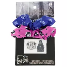 Corpse Bride Scrunchies and Temporary Tattoos at Spencer's