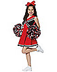 Kids Red and Black Cheerleader Costume