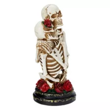 Gothic Noir Skeleton Tabletop Decoration at Spirit Halloween