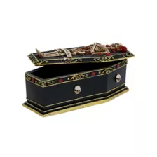 Gothic Noir Skeleton Coffin Box at Spirit Halloween