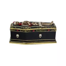 Gothic Noir Skeleton Coffin Box at Spirit Halloween