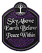 Sky Above Earth Below Peace Within Sign