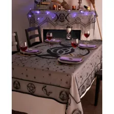 Black and White Mystical Tablecloth at Spirit Halloween