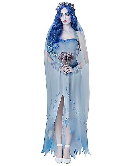 Adults Dark Corpse Bride Ladies Halloween Costume Horror Fancy Dress Outfit New