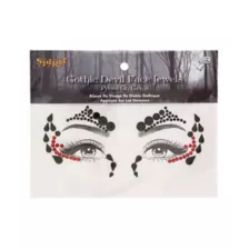 Gothic Devil Face Jewels at Spirit Halloween