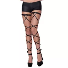 Black Fallen Angel Leg Wraps at Spirit Halloween