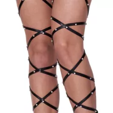 Black Fallen Angel Leg Wraps at Spirit Halloween