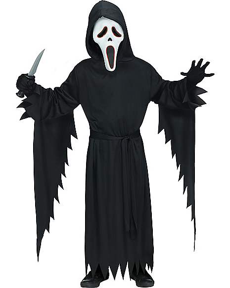 Kids Light-Up Ghost Face Costume - Spirithalloween.com
