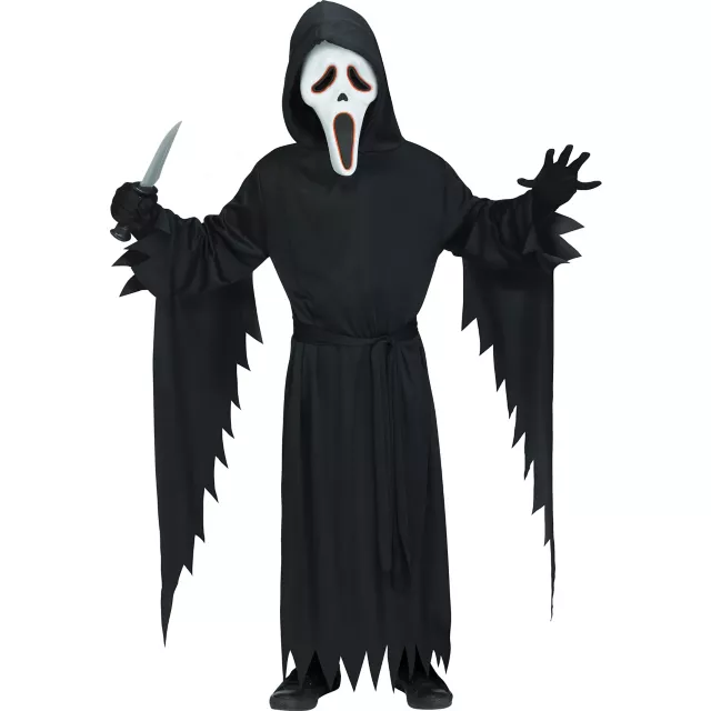 Kids Light-Up Ghost Face Costume - Spirithalloween.com