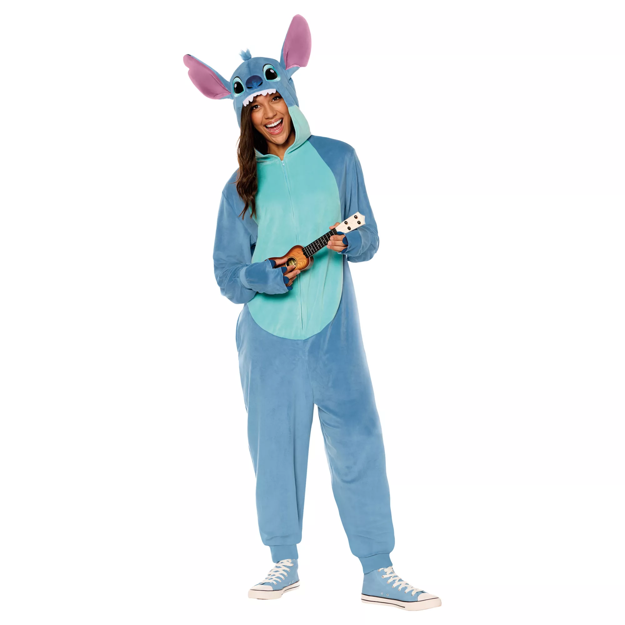 Adult Stitch Jumpsuit Costume - Lilo & Stitch at Spirit Halloween