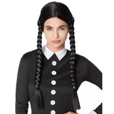 Adult Wednesday Addams Wig - The Addams Family at Spirit Halloween