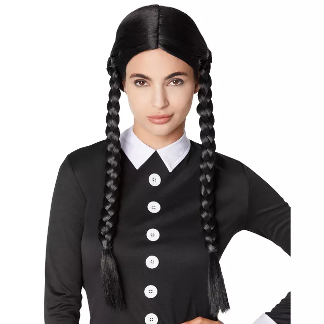 Adult Wednesday Addams Wig - The Addams Family - Spirithalloween.com