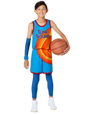 Costume Space Jam Tune Squad, hommes, uniforme de basketball bleu/orange,  taille universelle