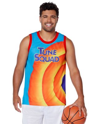 Tune Squad White 2 Piece Jersey With Shorts Basketball Fits Small