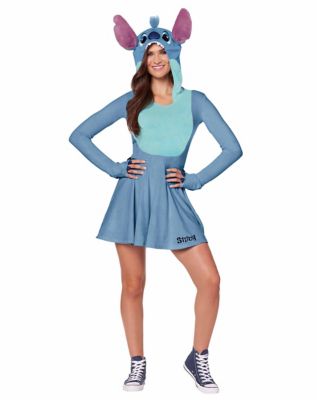 Disney Lilo & Stitch Womens Pajama Union Suit One Piece Scrump Costume  Halloween