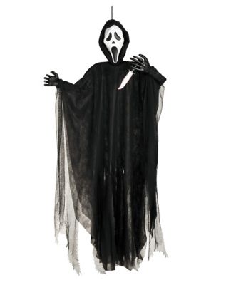 5 Ft Light-Up Ghost Face Hanging Prop - Decorations ...