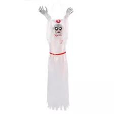 55 Inch Hanging Screaming Nurse Decoration at Spirit Halloween