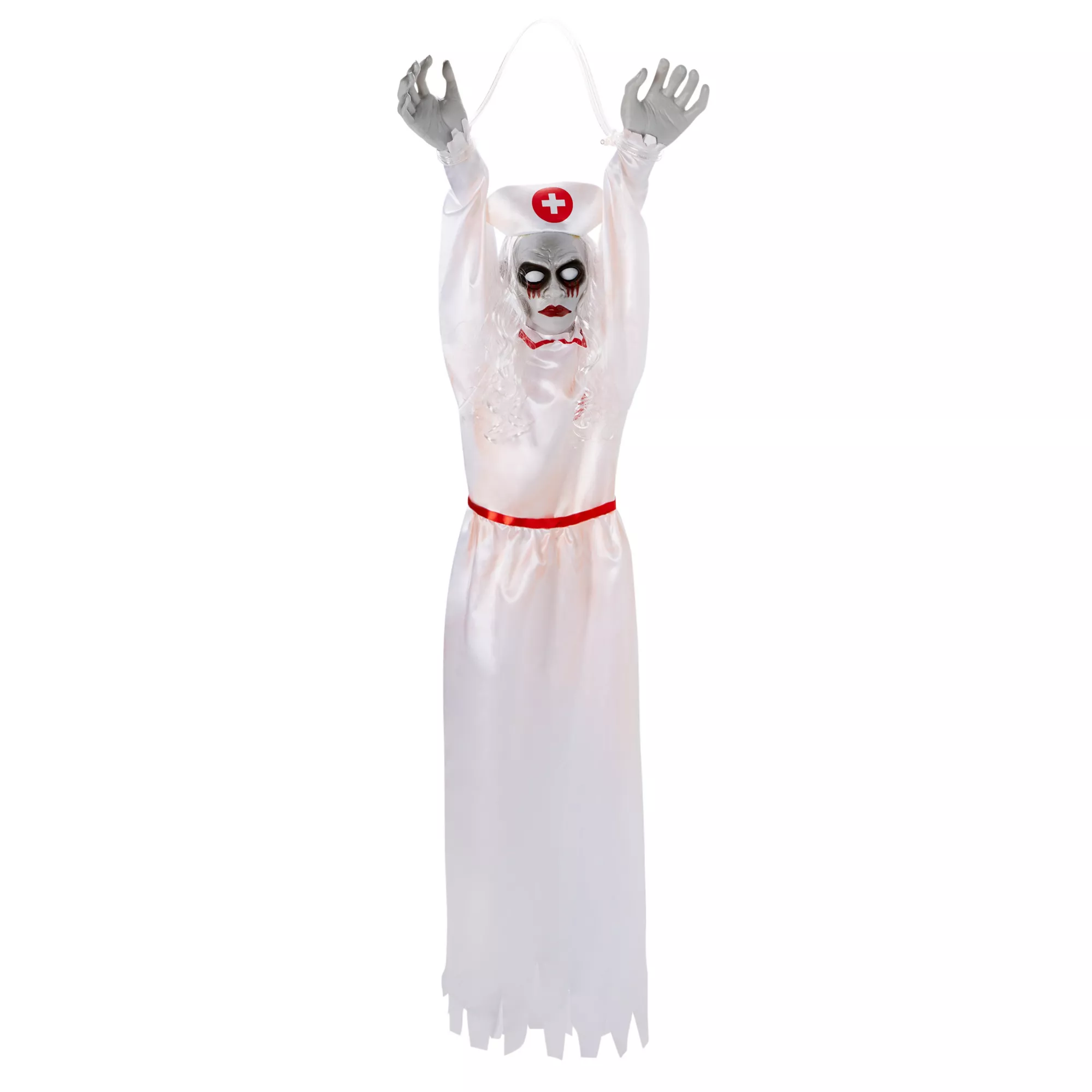 55 Inch Hanging Screaming Nurse Decoration at Spirit Halloween