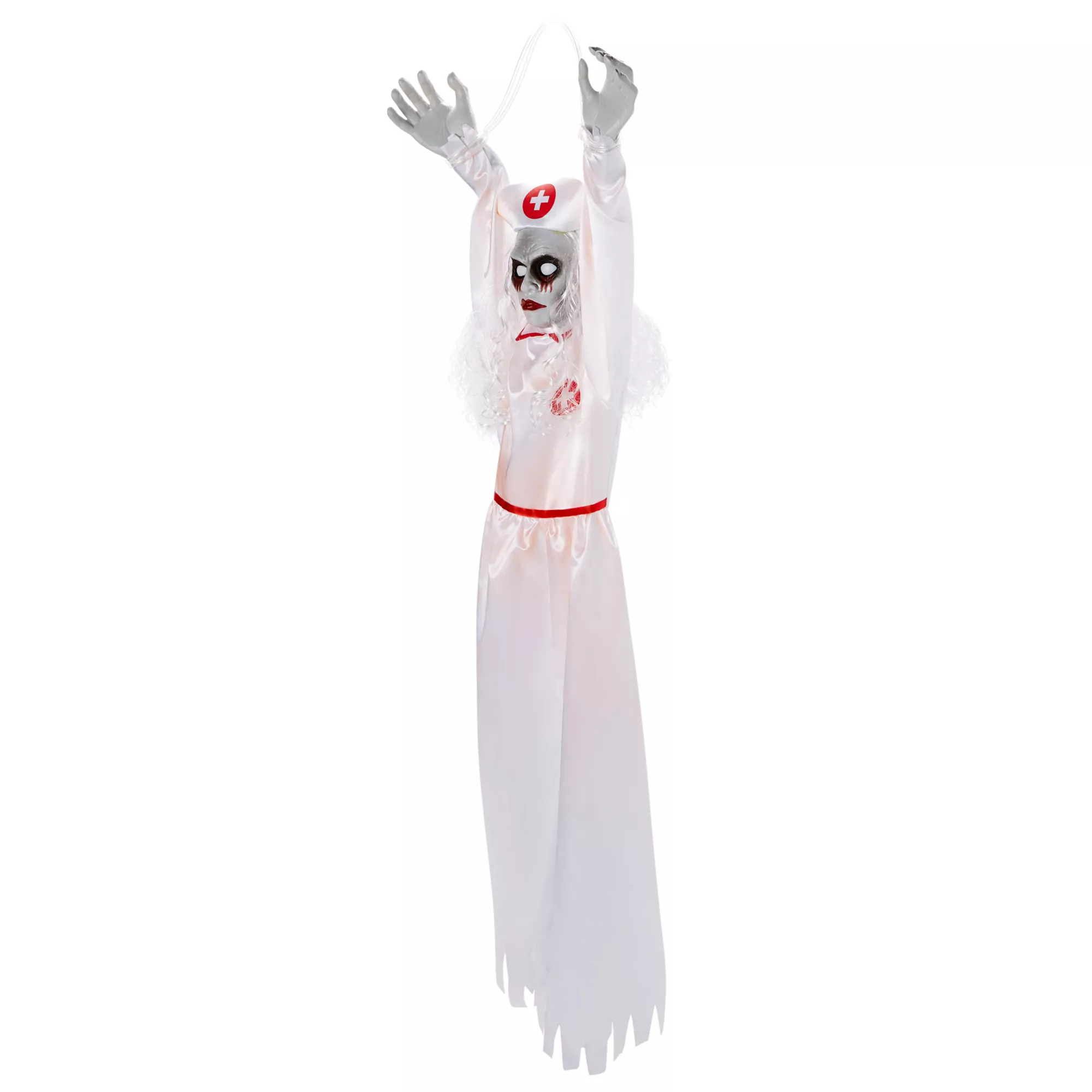 55 Inch Hanging Screaming Nurse Decoration at Spirit Halloween
