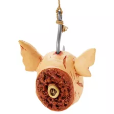 Hanging Severed Pig Head at Spirit Halloween