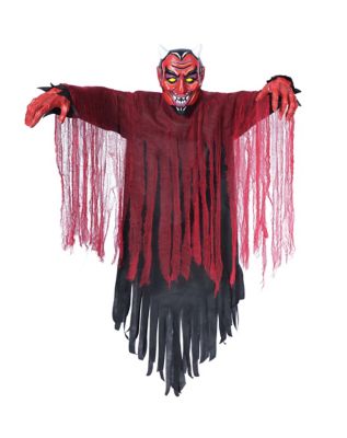 4 Ft Light-Up Hanging Vintage Devil Decoration - Spirithalloween.com