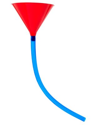 Red and Blue Beer Funnel
