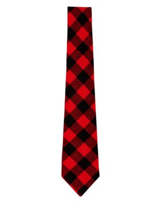 mens buffalo plaid tie