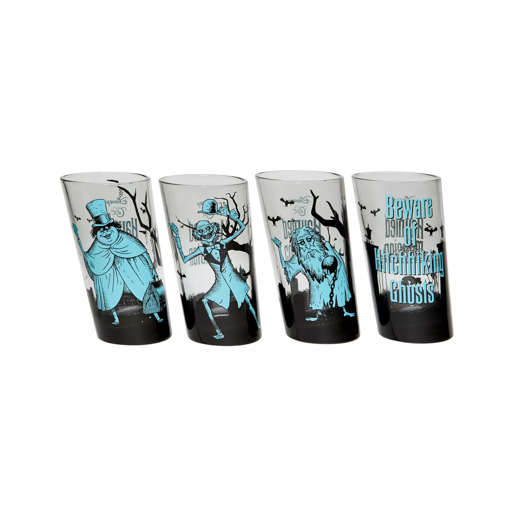 The Haunted Mansion Pint Glasses 4 Pack - Disney at Spencer's