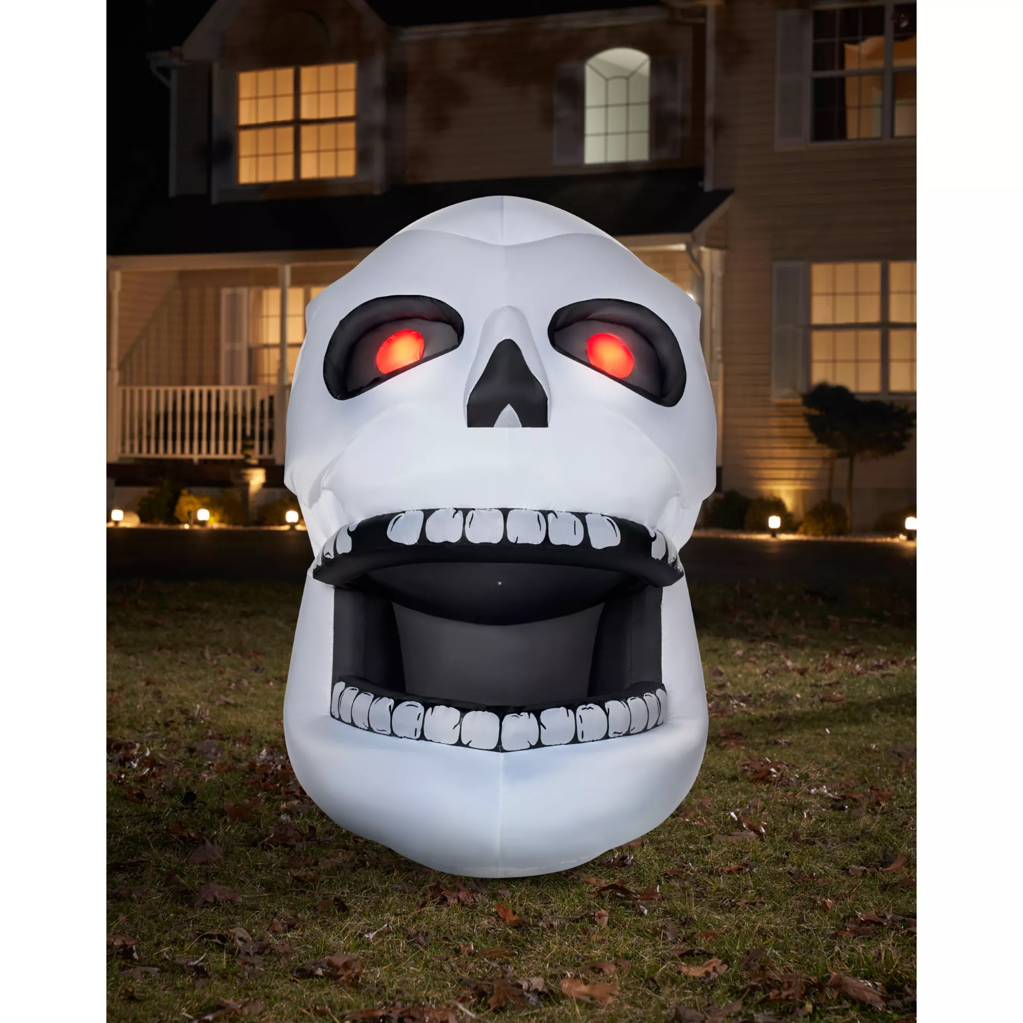 6 Ft Skull Inflatable - Decorations at Spirit Halloween