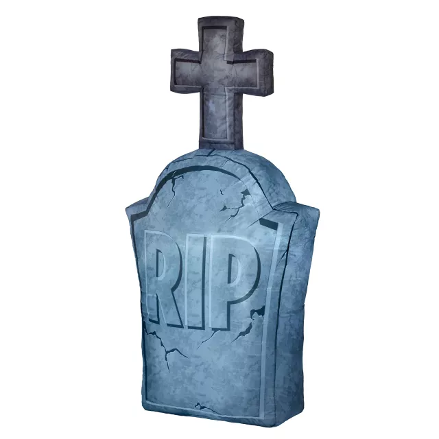 4 Ft Light-Up Tombstone Inflatable Decoration at Spirit Halloween