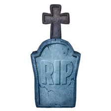 4 Ft Light-Up Tombstone Inflatable Decoration at Spirit Halloween