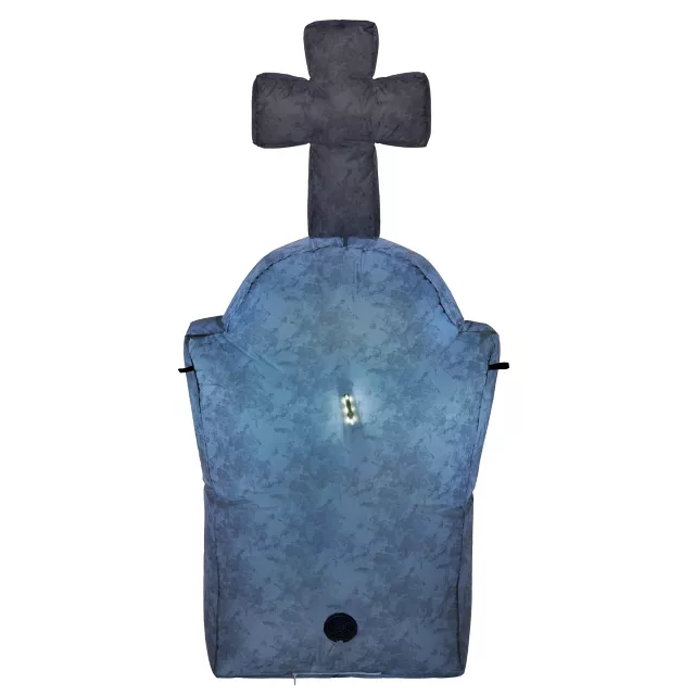 4 Ft Light-Up Tombstone Inflatable Decoration at Spirit Halloween