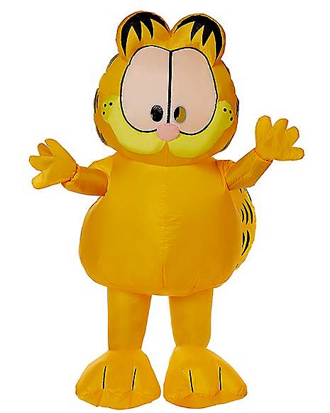 Breakdown call out Psychologically Adult Garfield Inflatable Costume - Nickelodeon - Spirithalloween.com