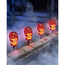 Burning Skull Pathway Markers at Spirit Halloween