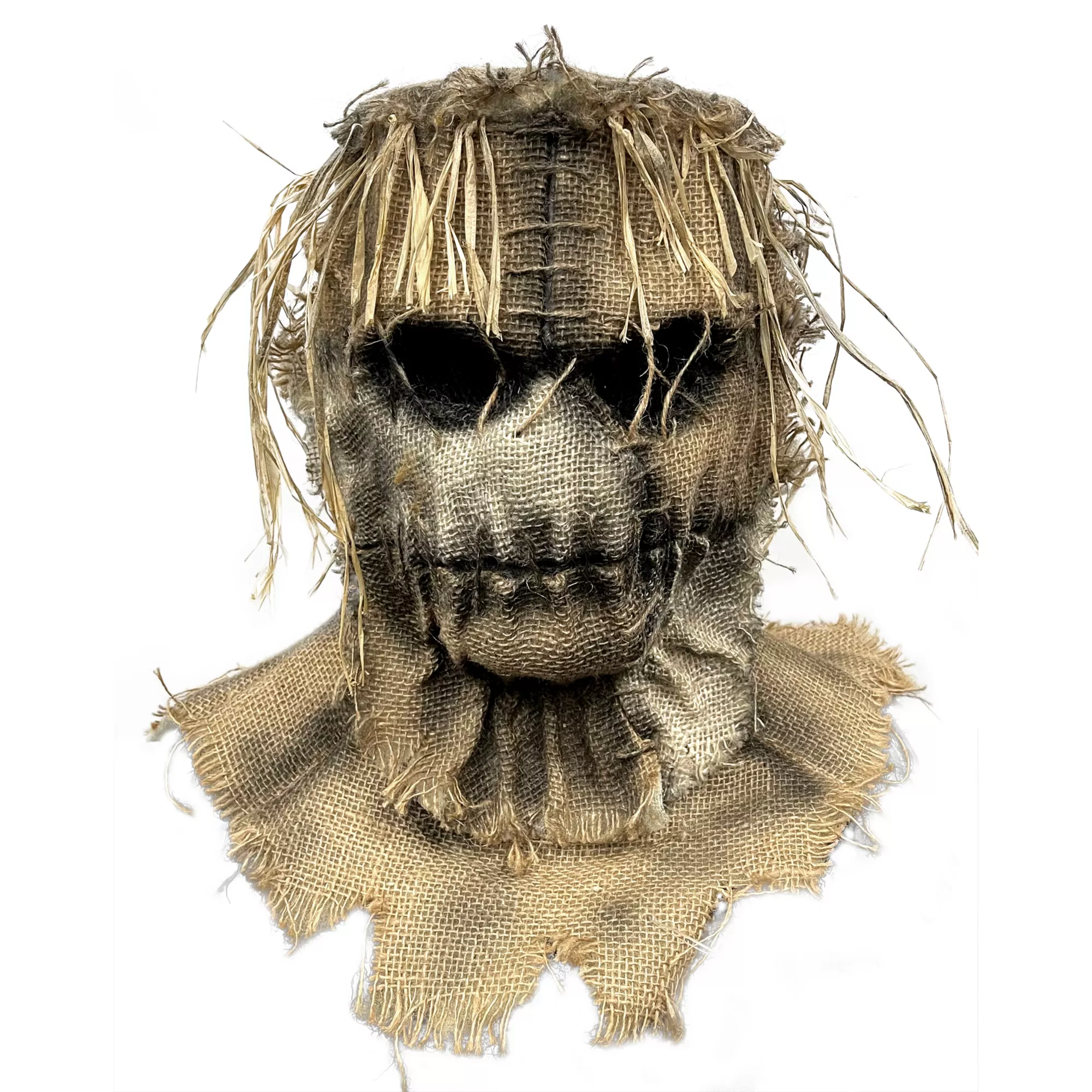 Scarecrow Burlap Full Mask at Spirit Halloween