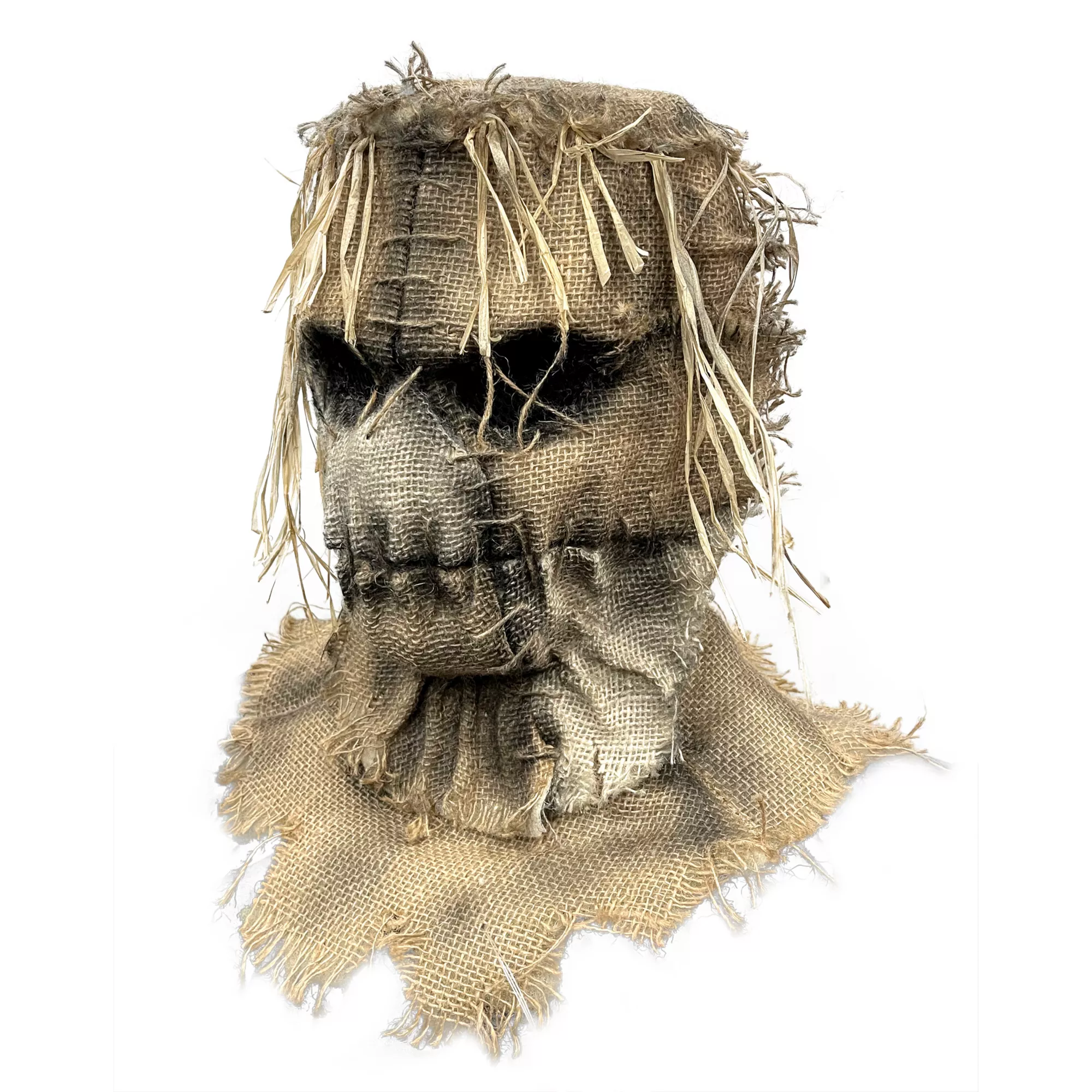 Scarecrow Burlap Full Mask at Spirit Halloween