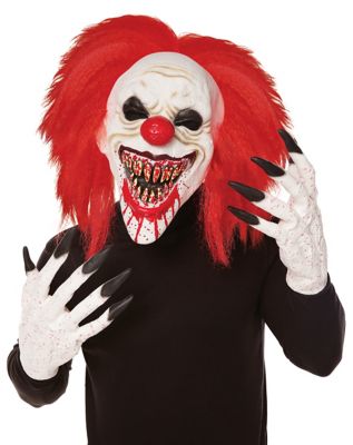 Crouchy the Clown Mask with Hands - Spirithalloween.com