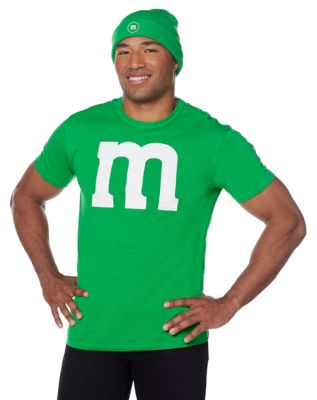 Adult M&M's Green M&M's Costume 