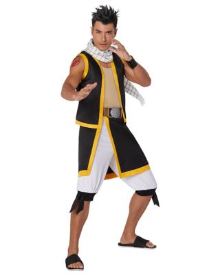 Fairy Tail Natsu Dragneel Cosplay Costume Black Suit 1nd