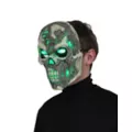 Light-Up LED Toxic Zombie Half Mask at Spirit Halloween