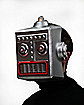 Light Up EL Wire Vintage Robot Half Mask