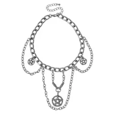 Pentagram Chain Choker Necklace at Spirit Halloween