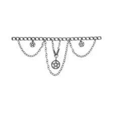 Pentagram Chain Choker Necklace at Spirit Halloween