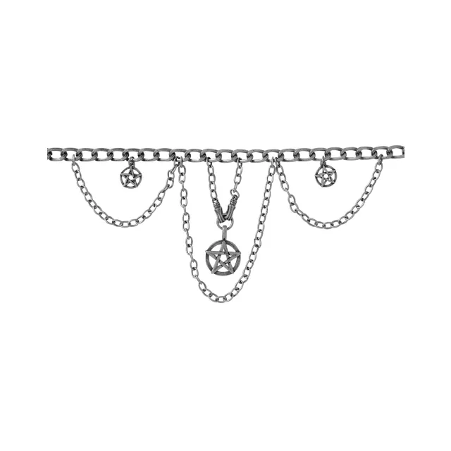 Pentagram Chain Choker Necklace at Spirit Halloween