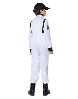 Kids White Astronaut Jumpsuit Costume - NASA