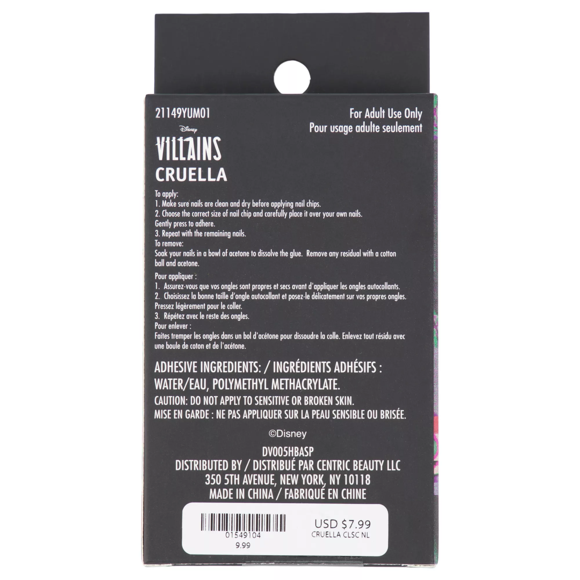 Classic Cruella Press-On Nails - Disney Cruella at Spencer's