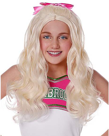 DISNEY ZOMBIES ADDISON COSTUME WIG FOR CHEERLEADER KIDS GIRLS ONE SIZE 