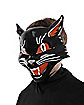 Vintage Grinning Black Cat Half Mask
